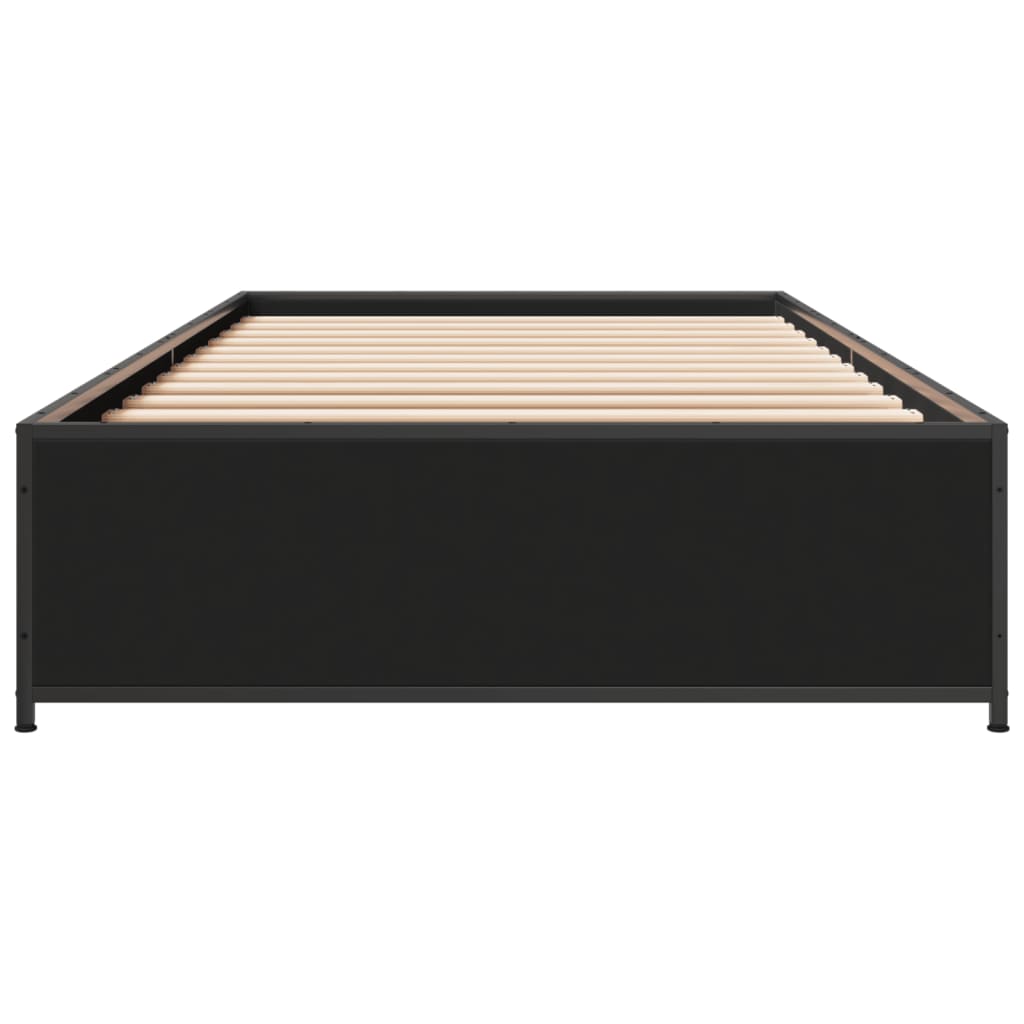 Bed Frame without Mattress Black 90x190 cm Single